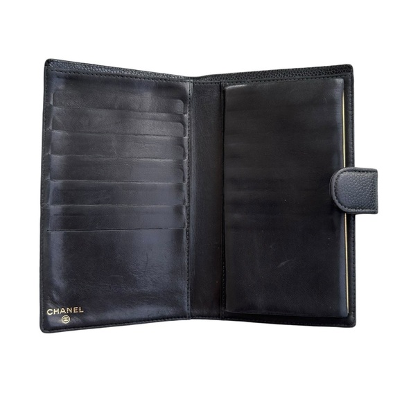 Authentic CHANEL Black Caviar Leather Timeless Long Kisslock Wallet - Picture 5 of 13